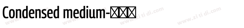 Condensed medium字体转换